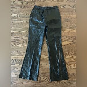 Topshop Women’s Faux Leather Black Pants Size 6 NWOT